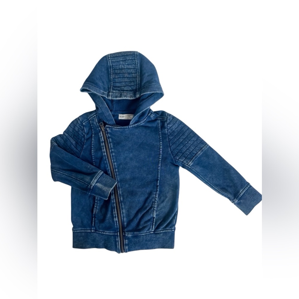 H&M Kids Hoodie Asymmetrical Zipper Jacket